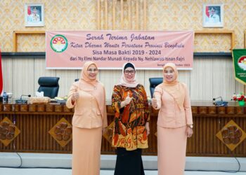 Sertijab Ketua Dharma Wanita Persatuan Provinsi Bengkulu, Derta Rohidin Pesankan Ini