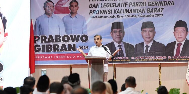 Muzani: Saya Titip Prabowo Dimenangkan di Dapil-dapil Paling Jauh