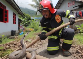 Musim Pancaroba Waspada Ular Masuk Rumah, Kadis Damkar Ingatkan Warga Rutin Bersih-bersih