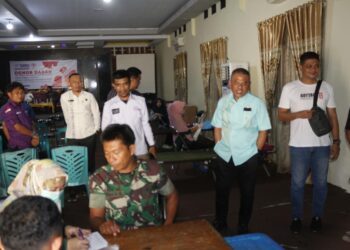 Semarakkan HUT Ke-7, SMSI Pohuwato Gelar Donor Darah
