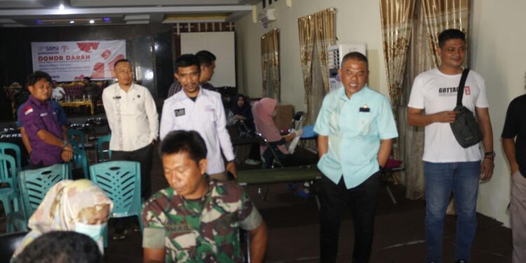 Semarakkan HUT Ke-7, SMSI Pohuwato Gelar Donor Darah